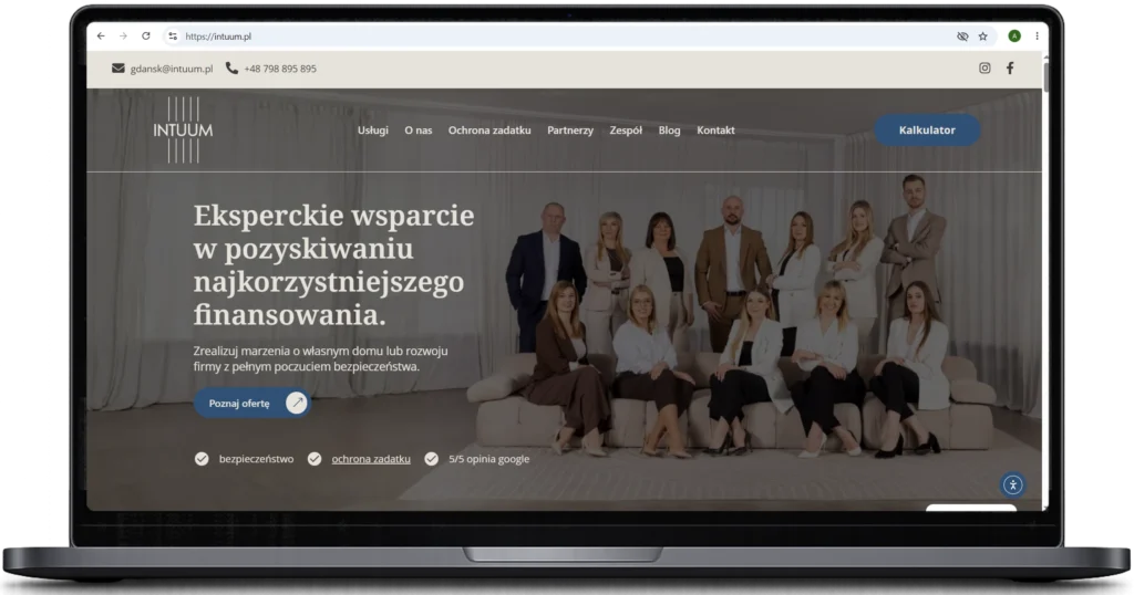 Strona internetowa WordPress