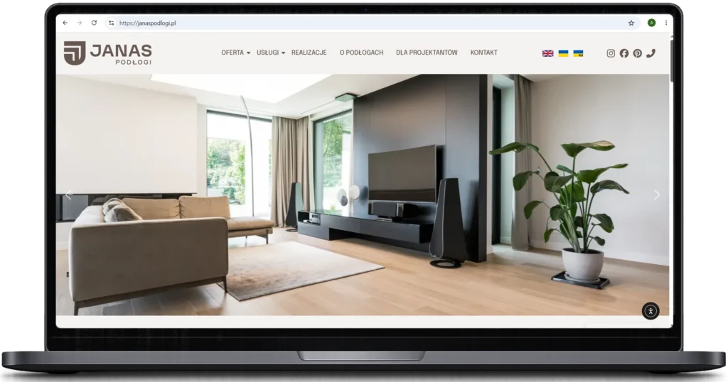 Strona internetowa WordPress
