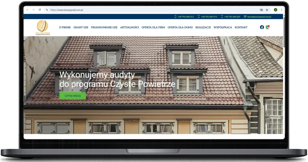 Strona internetowa WordPress