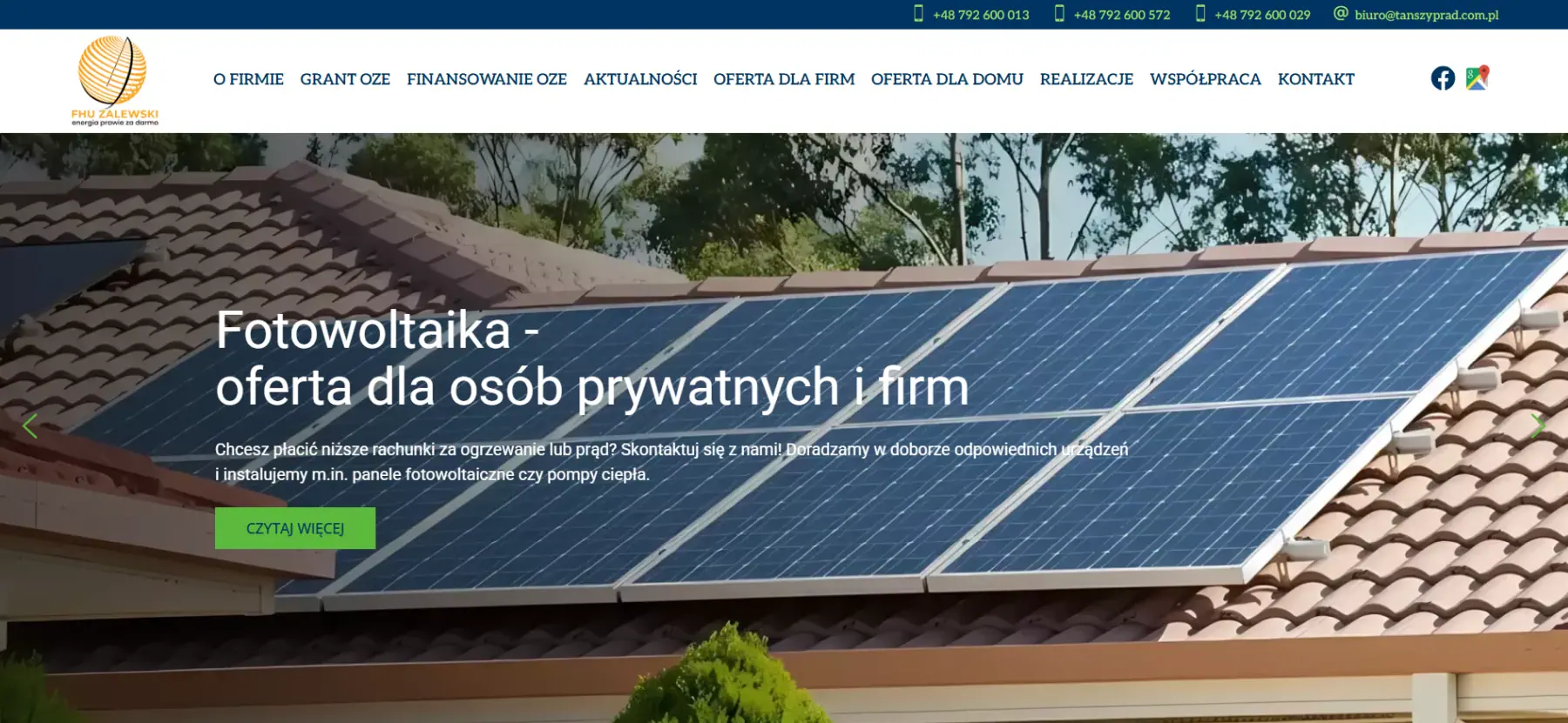 strona internetowa tanszyprad.com.pl