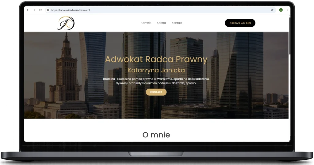 Strona internetowa WordPress
