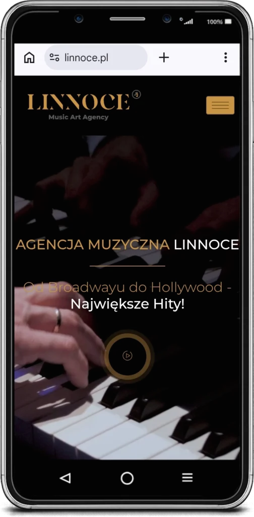 strona internetowa agencji muzycznej
